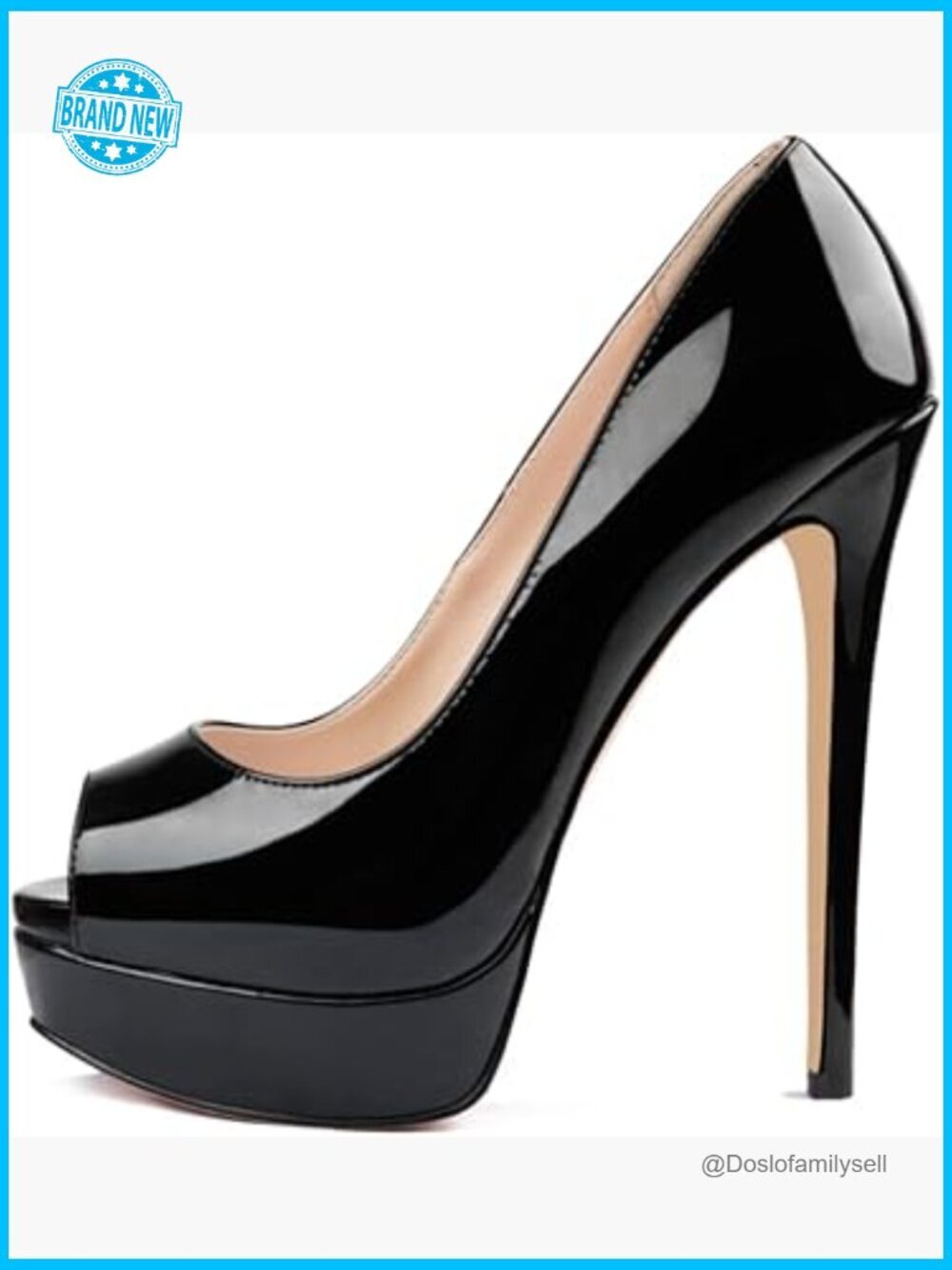 6 Inch Platform Stiletto Heels Peep Toe Pumps Sexy High Heels Wedding Party
